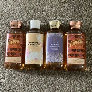 4 NEW Bath & Body Works shower gels